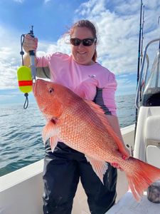 Nice Red Snapper Captain Jared put our friends from Michigan on!